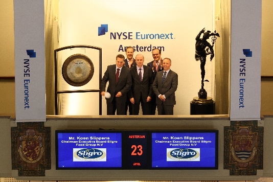 Koen Slippens opent Euronext Amsterdam
