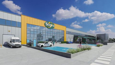 Bouw Sligro BS in Gent gestart